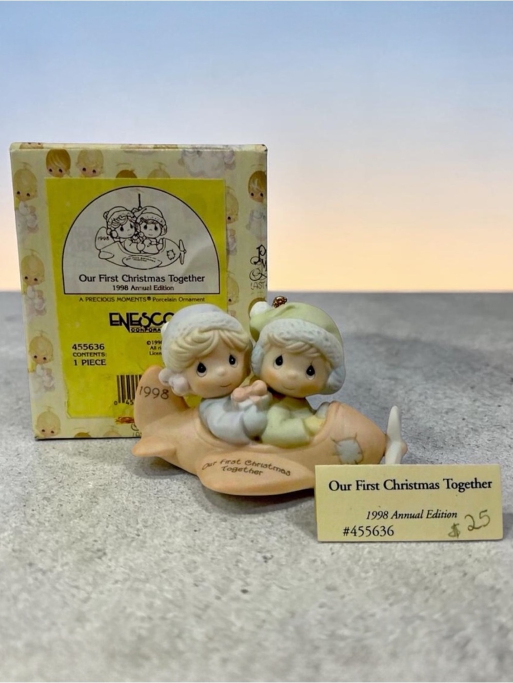 Vintage Precious Moments Our First Christmas Together Ornament